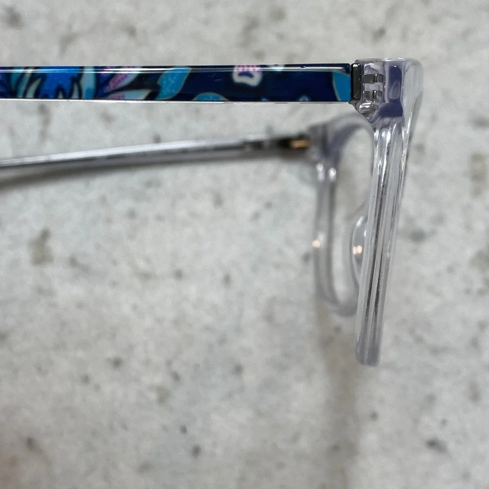 Vera Bradley Char Tropics Eyeglasses Tapestry Clear Floral 55-17-135 UV400